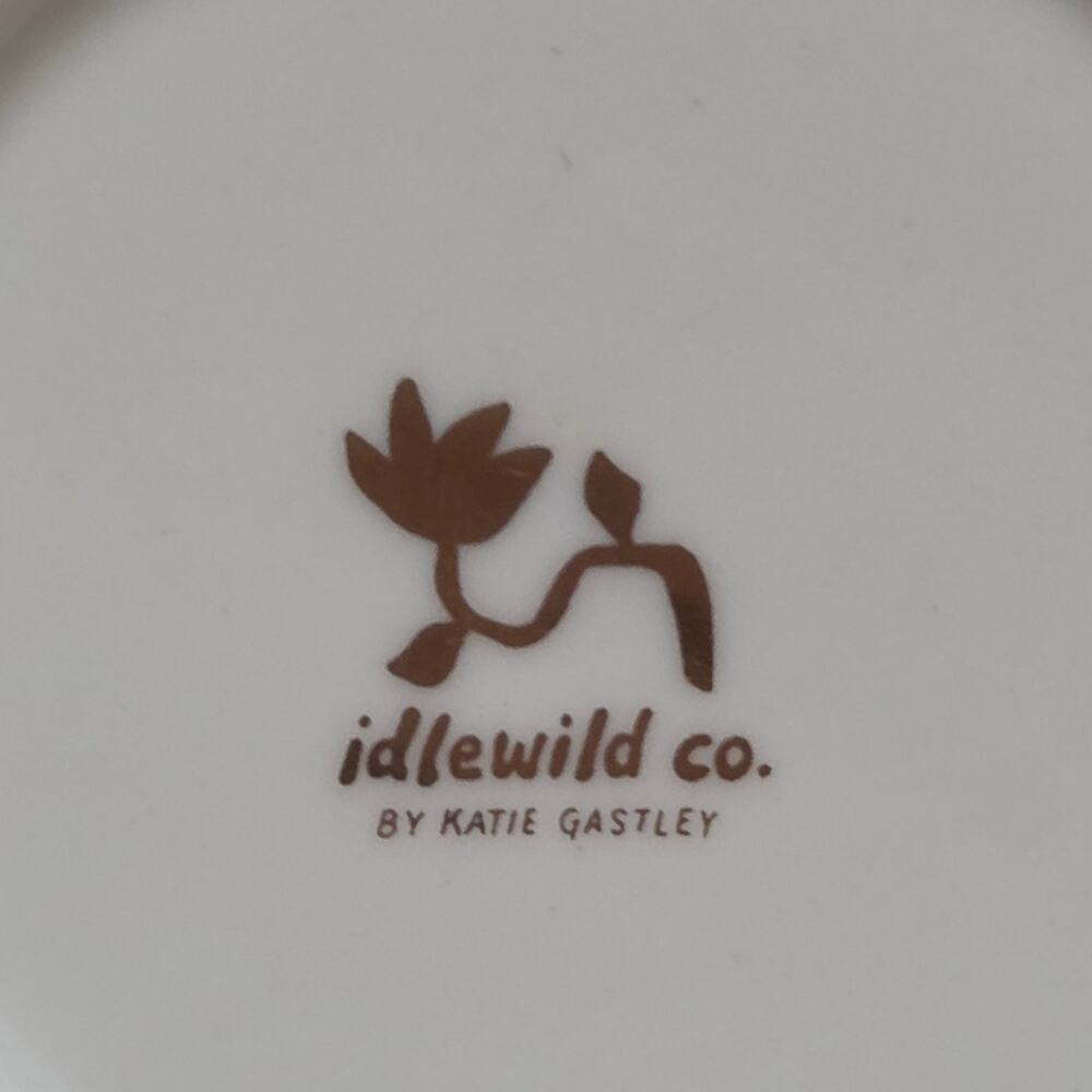 Idlewood Mid-Century Sun Ceramic Celestial Trinket Dish Catchall 10K Gold Rim - Picture 10 of 10